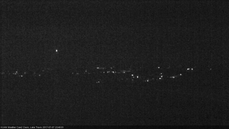 Lake Travis webcam, July 7, 2017 11:10 PM CT