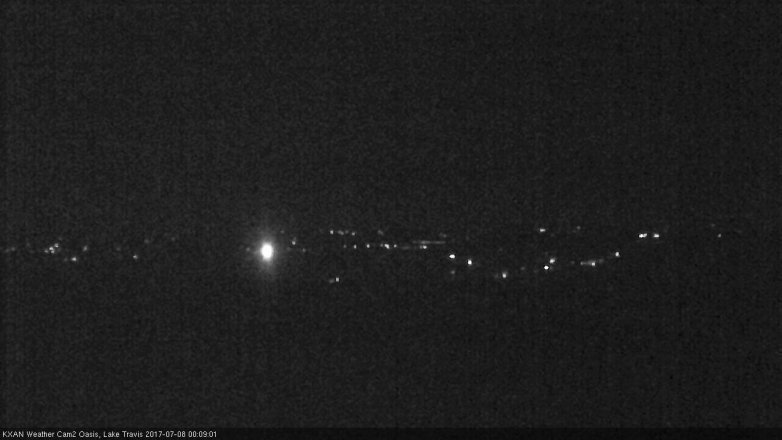 Lake Travis webcam, July 7, 2017 11:15 PM CT