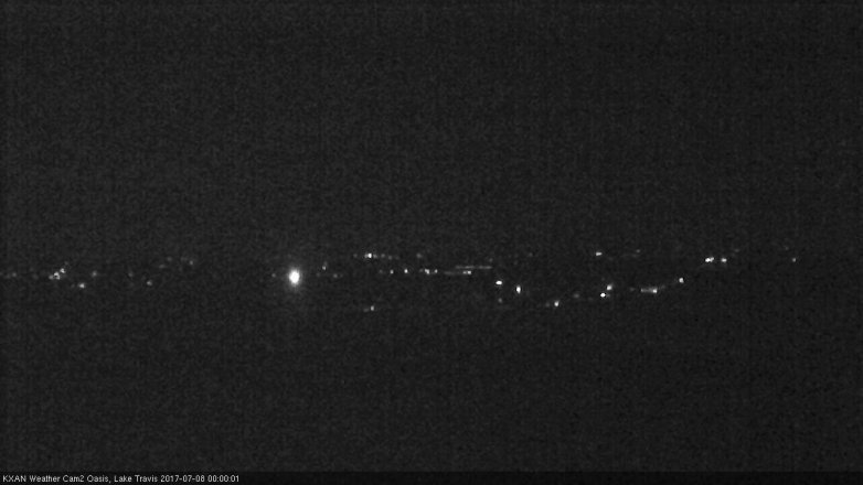 Lake Travis webcam, July 7, 2017 11:25 PM CT