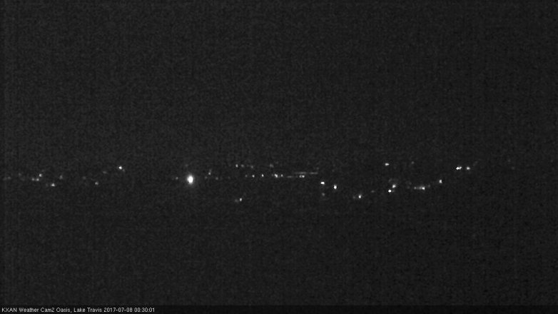 Lake Travis webcam, July 7, 2017 11:35 PM CT
