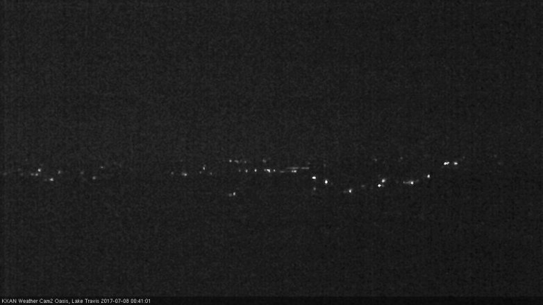 Lake Travis webcam, July 7, 2017 11:50 PM CT