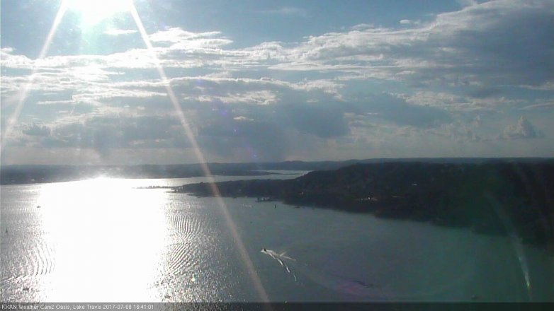 Lake Travis webcam, July 8, 2017 6:00 PM CT