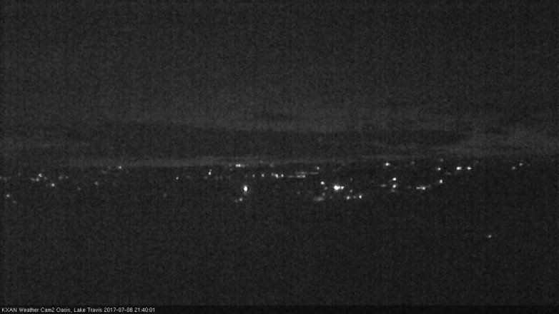 Lake Travis webcam, July 8, 2017 8:55 PM CT