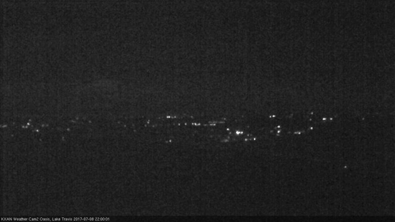 Lake Travis webcam, July 8, 2017 9:25 PM CT
