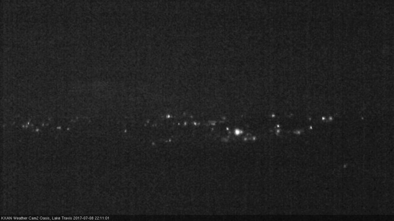 Lake Travis webcam, July 8, 2017 9:35 PM CT