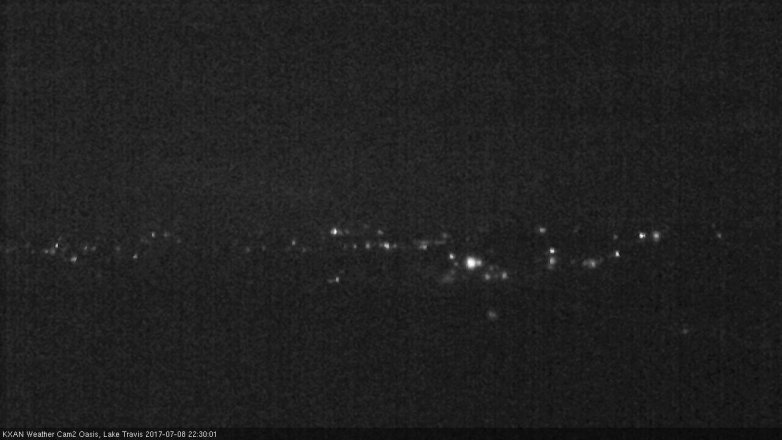 Lake Travis webcam, July 8, 2017 9:55 PM CT