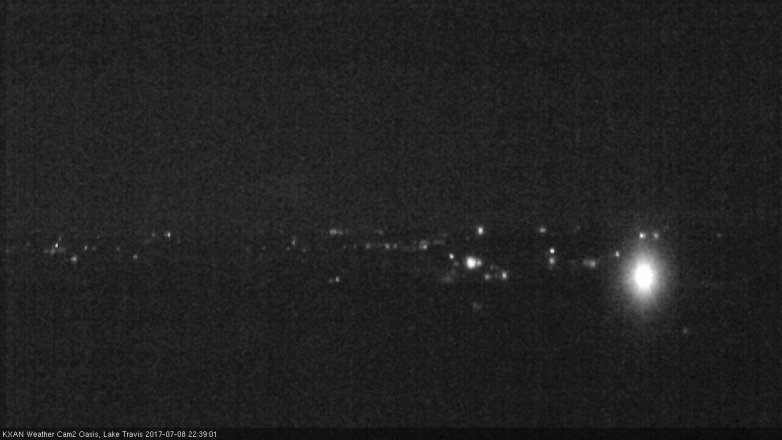 Lake Travis webcam, July 8, 2017 10:05 PM CT