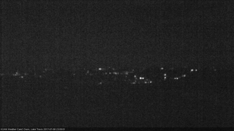 Lake Travis webcam, July 8, 2017 10:20 PM CT