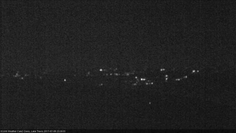 Lake Travis webcam, July 8, 2017 10:35 PM CT