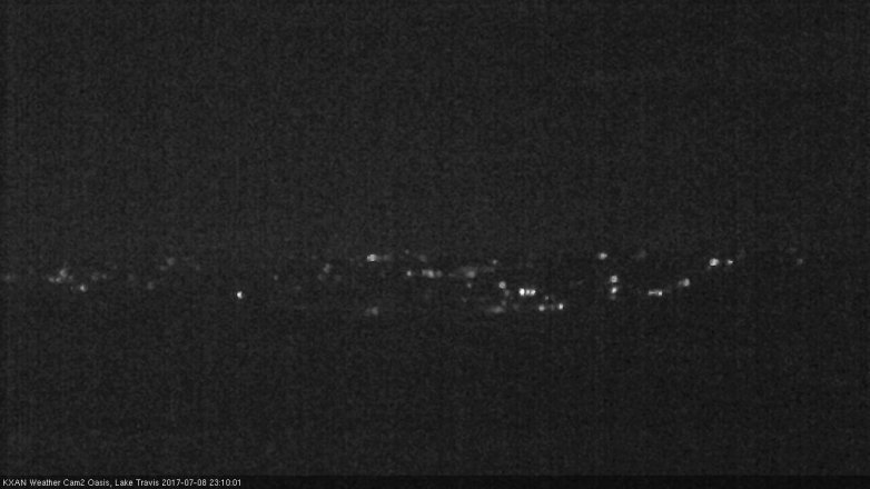 Lake Travis webcam, July 8, 2017 10:40 PM CT