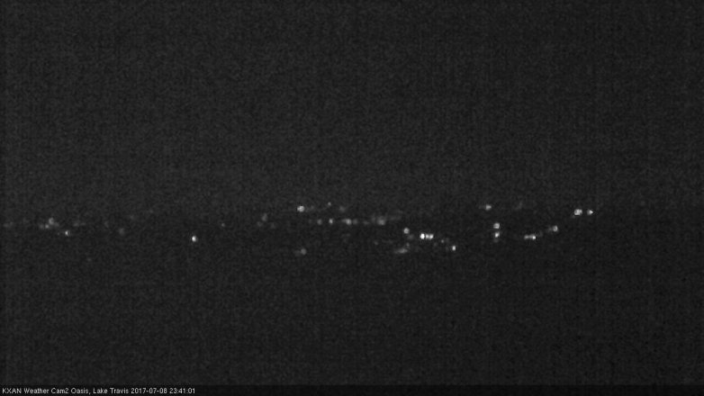 Lake Travis webcam, July 8, 2017 11:10 PM CT