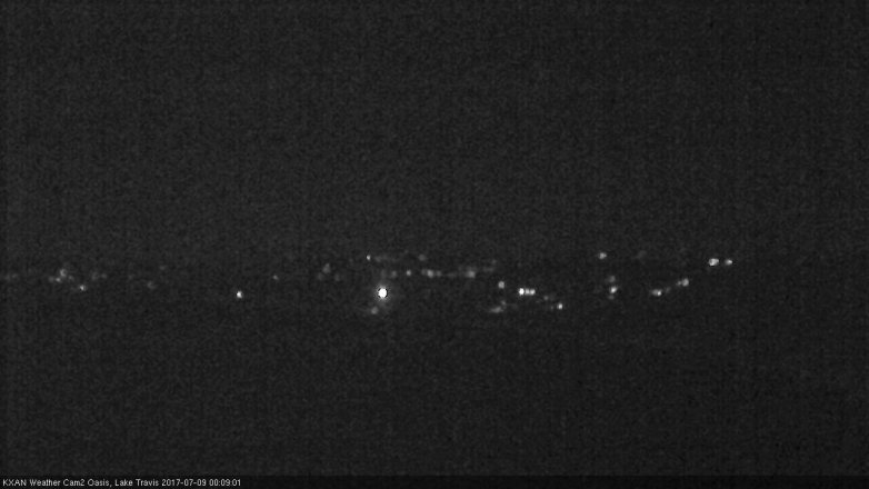 Lake Travis webcam, July 8, 2017 11:35 PM CT