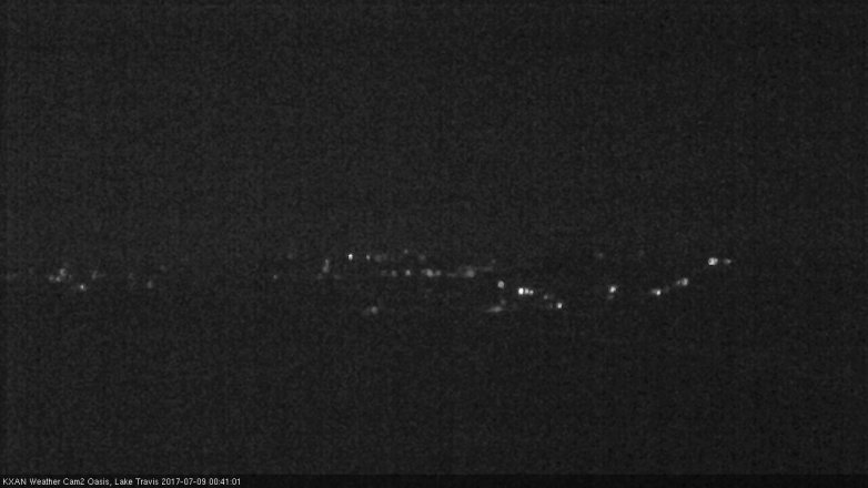 Lake Travis webcam, July 8, 2017 11:45 PM CT