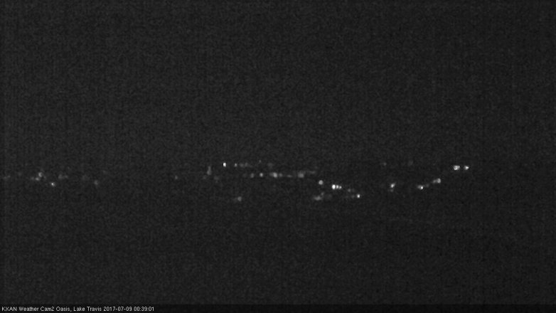 Lake Travis webcam, July 8, 2017 11:55 PM CT