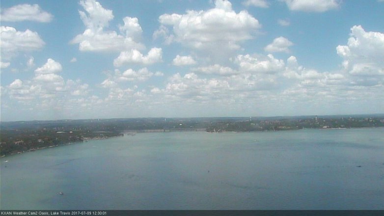 Lake Travis webcam, July 9, 2017 11:35 AM CT