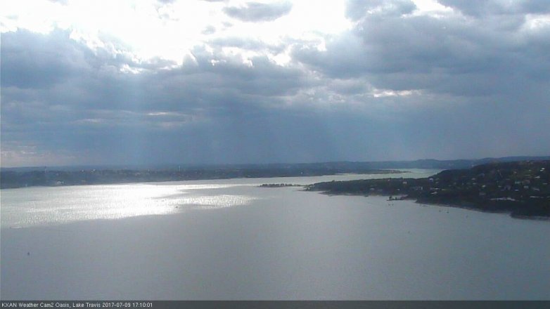 Lake Travis webcam, July 9, 2017 4:20 PM CT