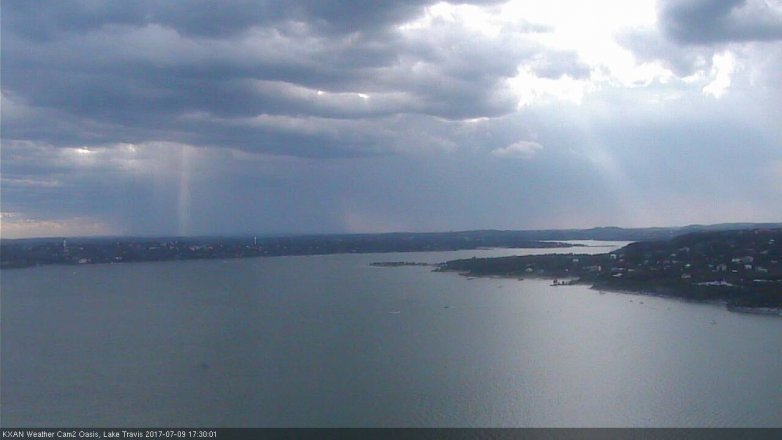 Lake Travis webcam, July 9, 2017 5:00 PM CT