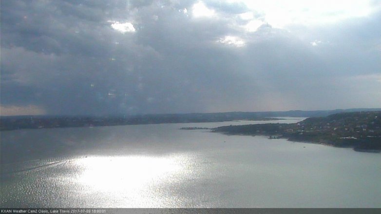 Lake Travis webcam, July 9, 2017 5:10 PM CT