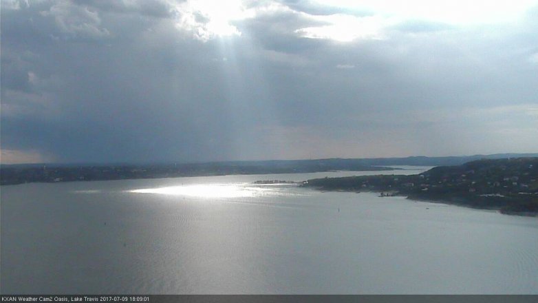Lake Travis webcam, July 9, 2017 5:30 PM CT