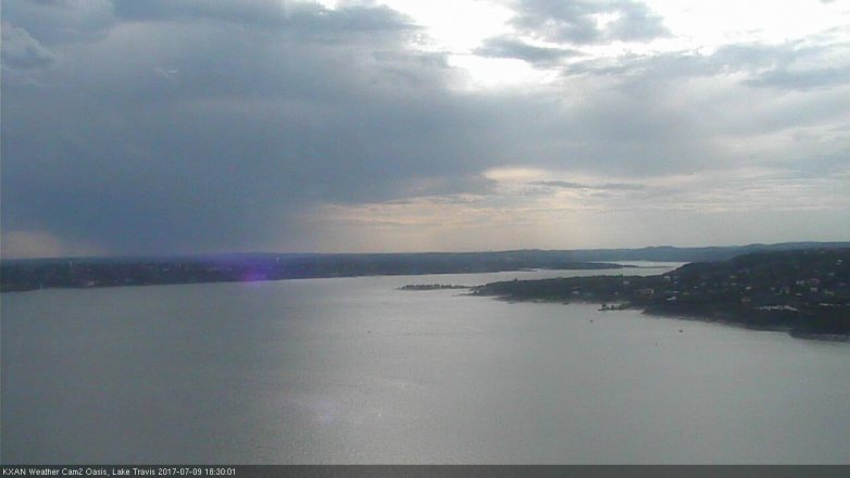 Lake Travis webcam, July 9, 2017 5:40 PM CT
