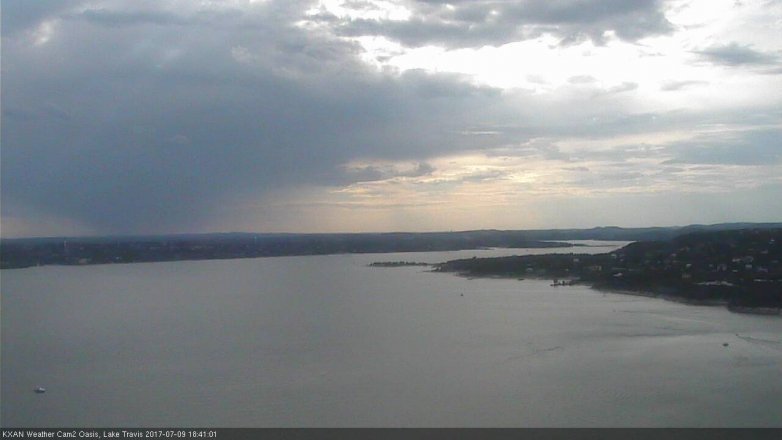 Lake Travis webcam, July 9, 2017 5:55 PM CT