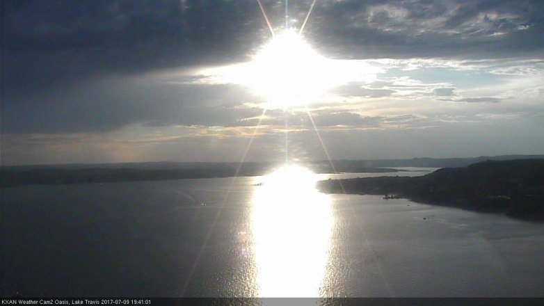 Lake Travis webcam, July 9, 2017 7:00 PM CT
