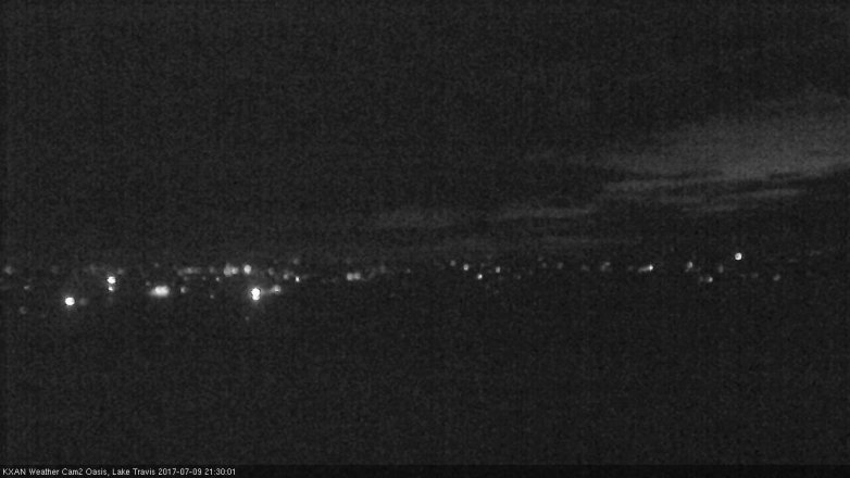 Lake Travis webcam, July 9, 2017 8:45 PM CT