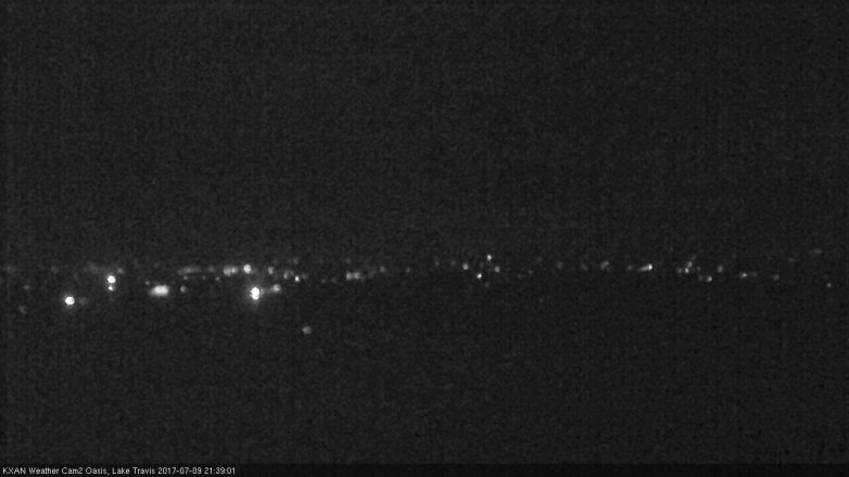 Lake Travis webcam, July 9, 2017 9:05 PM CT