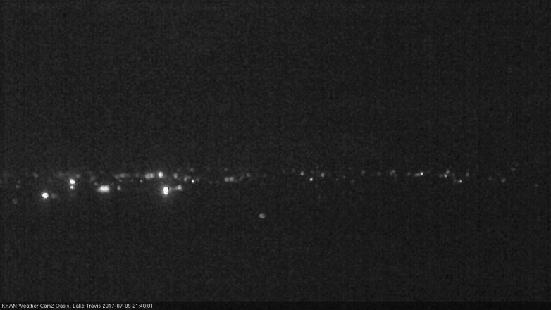 Lake Travis webcam, July 9, 2017 9:10 PM CT