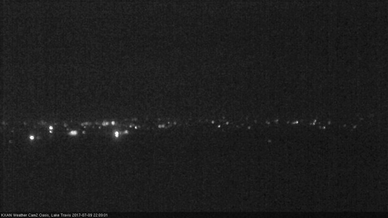 Lake Travis webcam, July 9, 2017 9:35 PM CT