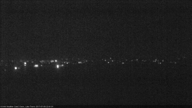 Lake Travis webcam, July 9, 2017 9:55 PM CT