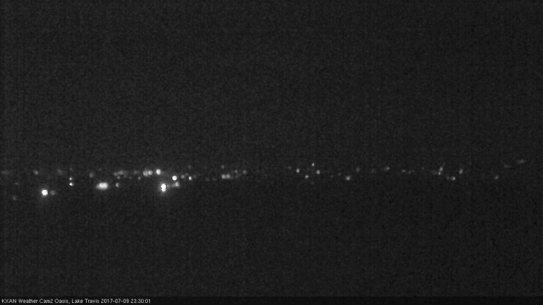 Lake Travis webcam, July 9, 2017 10:40 PM CT