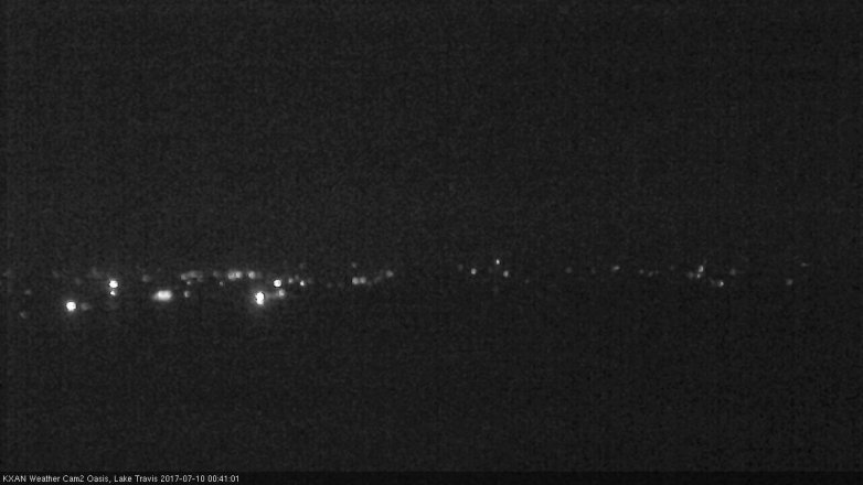 Lake Travis webcam, July 9, 2017 12:00 AM CT