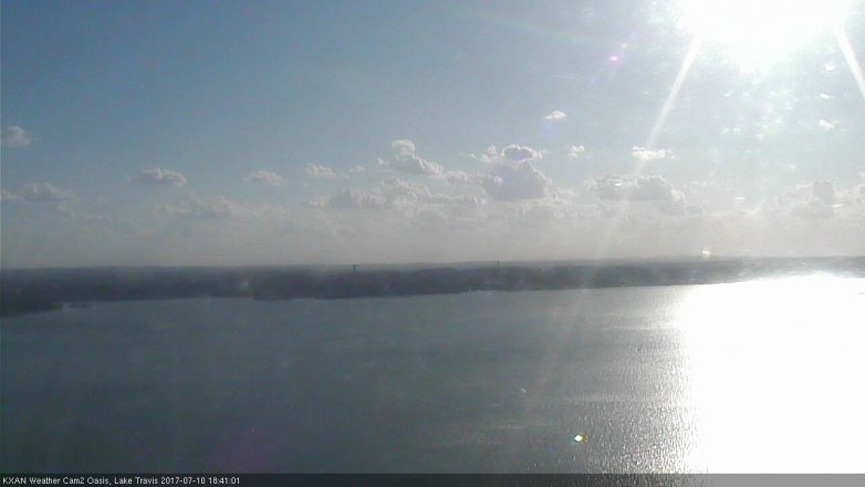 Lake Travis webcam, July 10, 2017 5:45 PM CT
