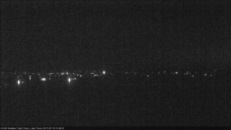 Lake Travis webcam, July 10, 2017 9:10 PM CT