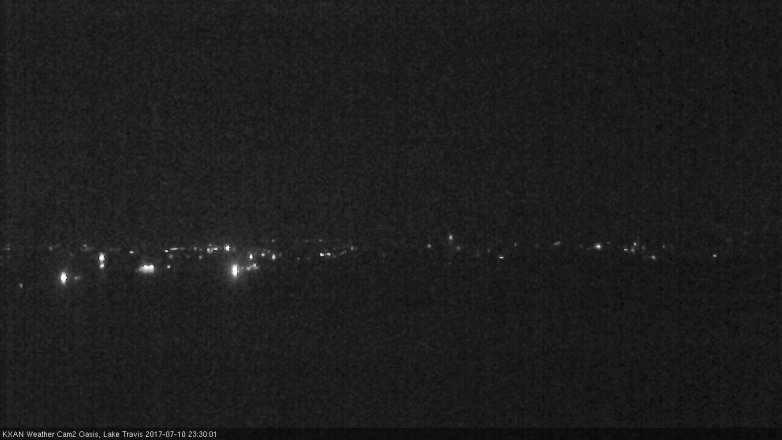 Lake Travis webcam, July 10, 2017 10:35 PM CT