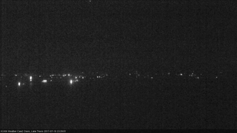 Lake Travis webcam, July 10, 2017 10:50 PM CT