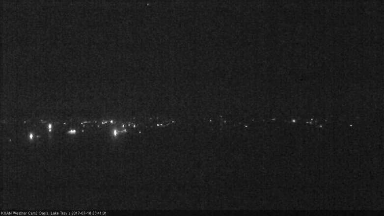 Lake Travis webcam, July 10, 2017 10:55 PM CT