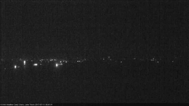 Lake Travis webcam, July 10, 2017 12:00 AM CT
