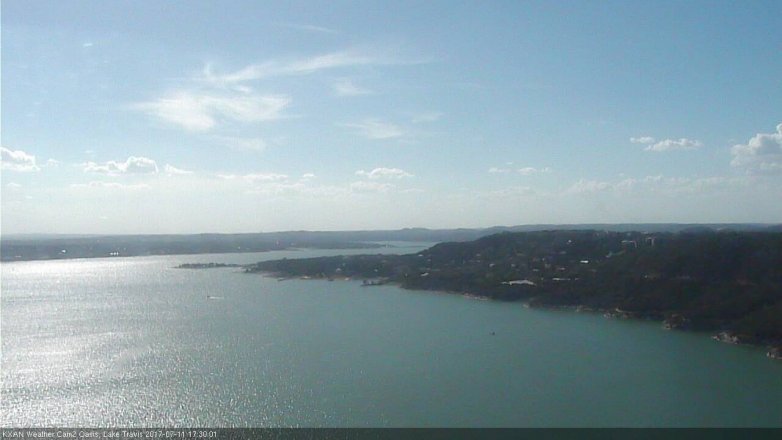 Lake Travis webcam, July 11, 2017 4:40 PM CT