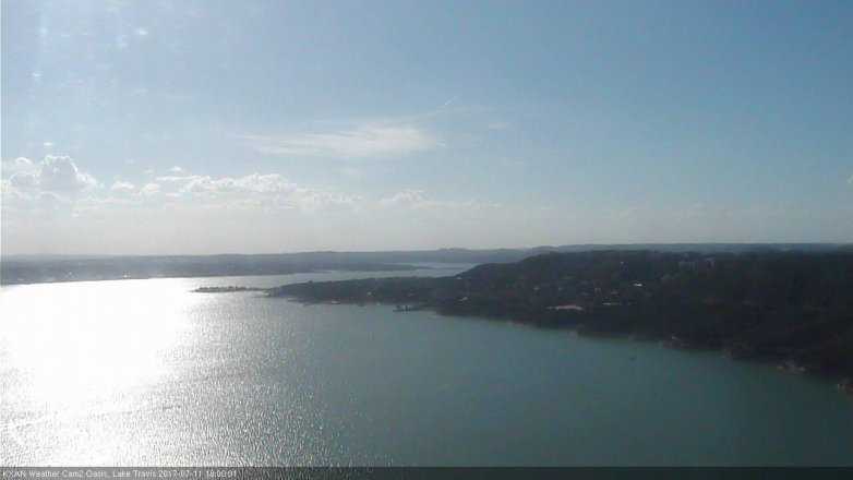 Lake Travis webcam, July 11, 2017 5:10 PM CT