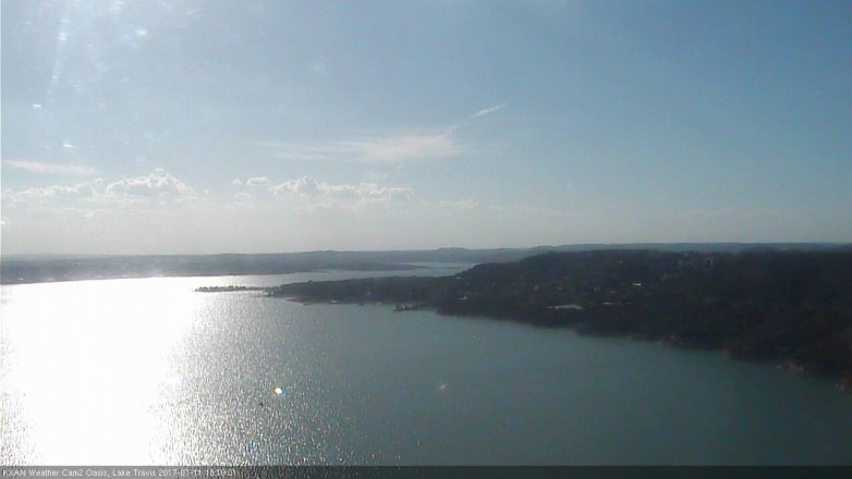 Lake Travis webcam, July 11, 2017 5:20 PM CT