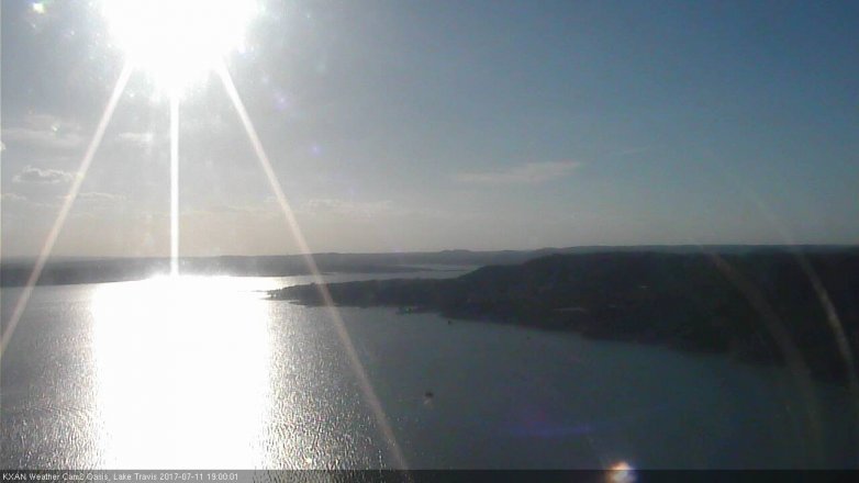 Lake Travis webcam, July 11, 2017 6:20 PM CT