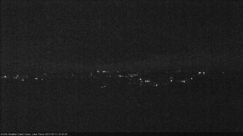 Lake Travis webcam, July 11, 2017 8:45 PM CT