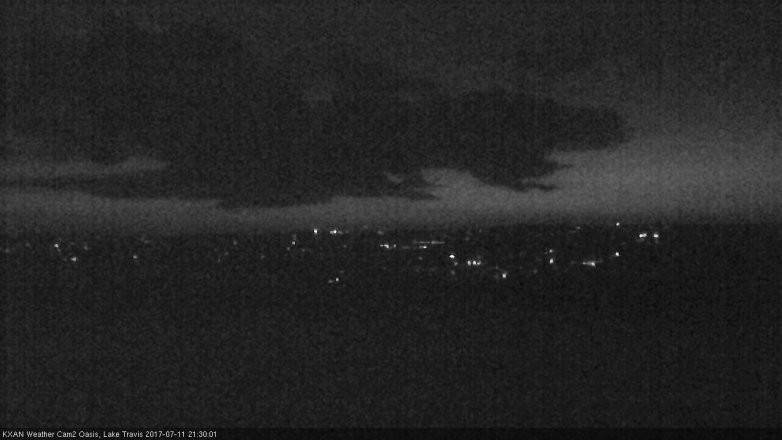 Lake Travis webcam, July 11, 2017 8:50 PM CT
