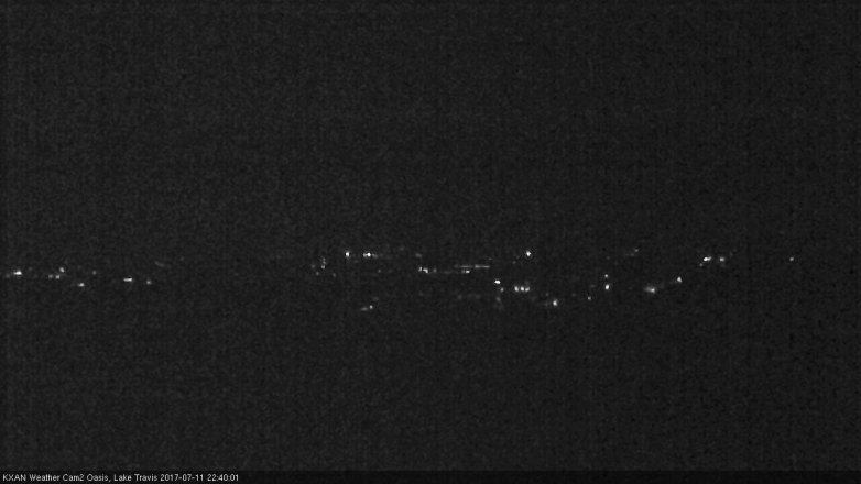 Lake Travis webcam, July 11, 2017 9:45 PM CT