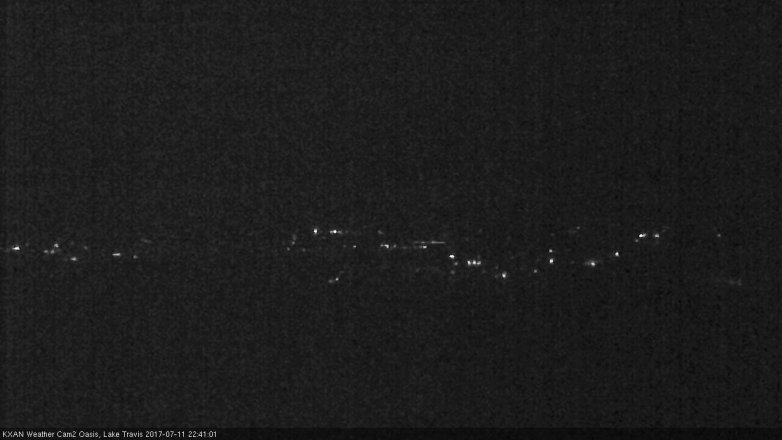 Lake Travis webcam, July 11, 2017 9:55 PM CT