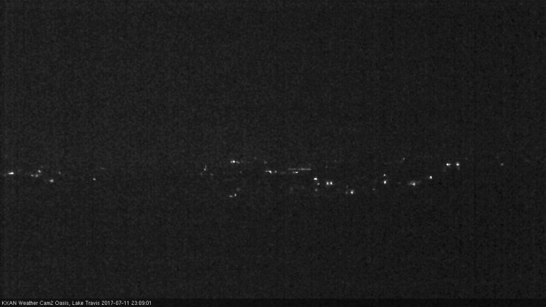 Lake Travis webcam, July 11, 2017 10:15 PM CT