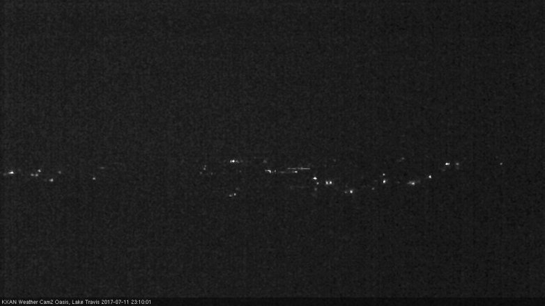 Lake Travis webcam, July 11, 2017 10:35 PM CT