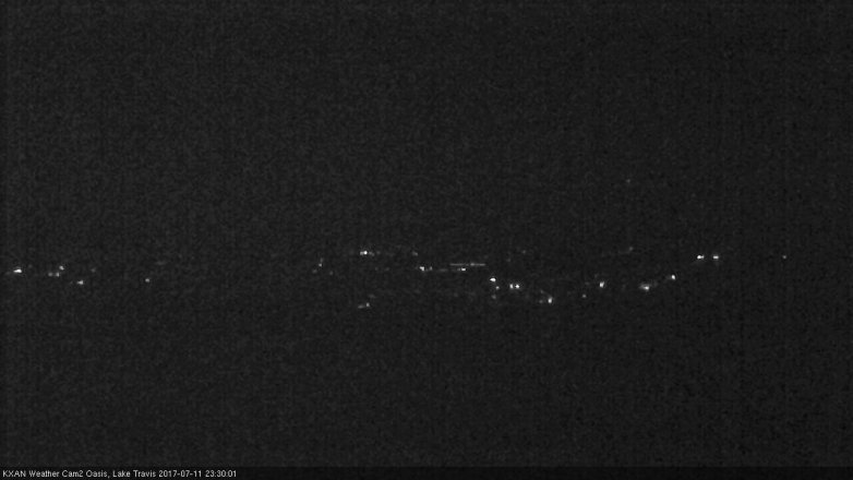 Lake Travis webcam, July 11, 2017 10:40 PM CT